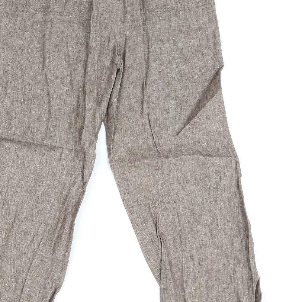 TU Womens Brown   Trousers  Size 12 L30 in