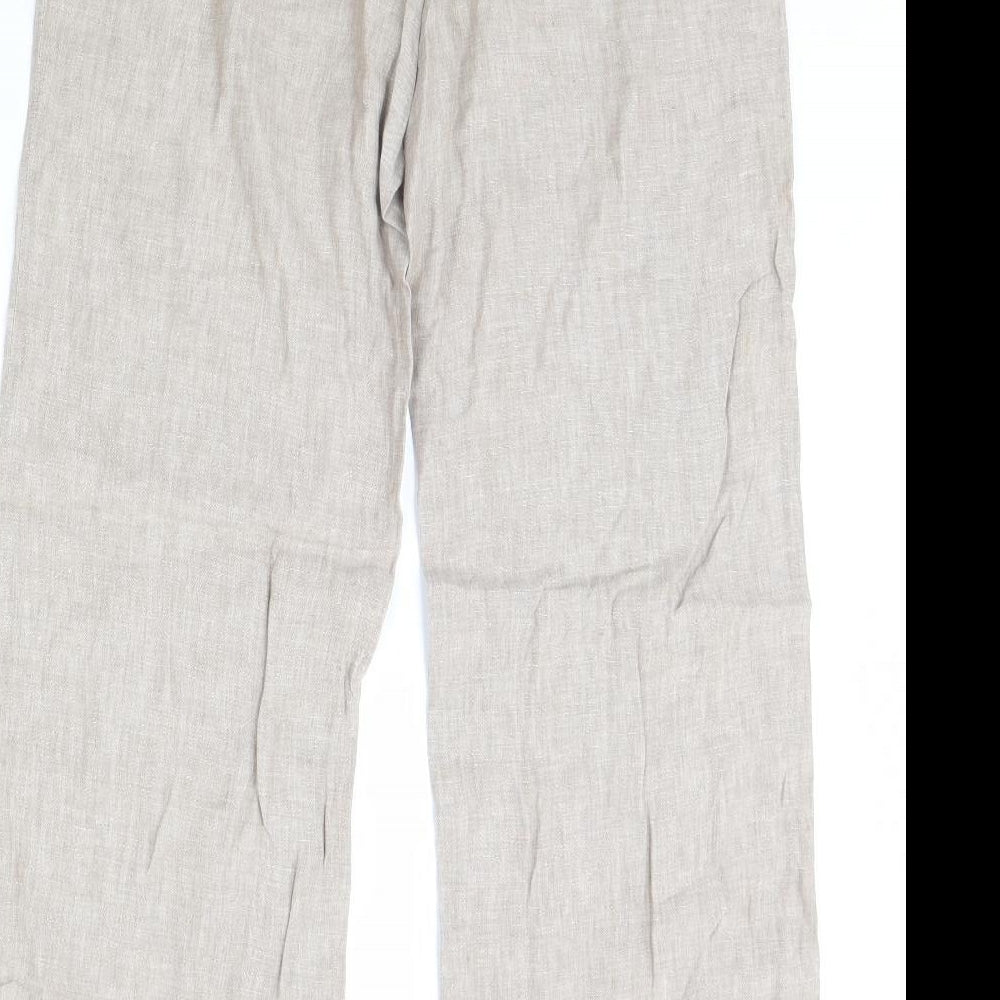 Per Una Womens Beige   Trousers  Size 12 L33 in