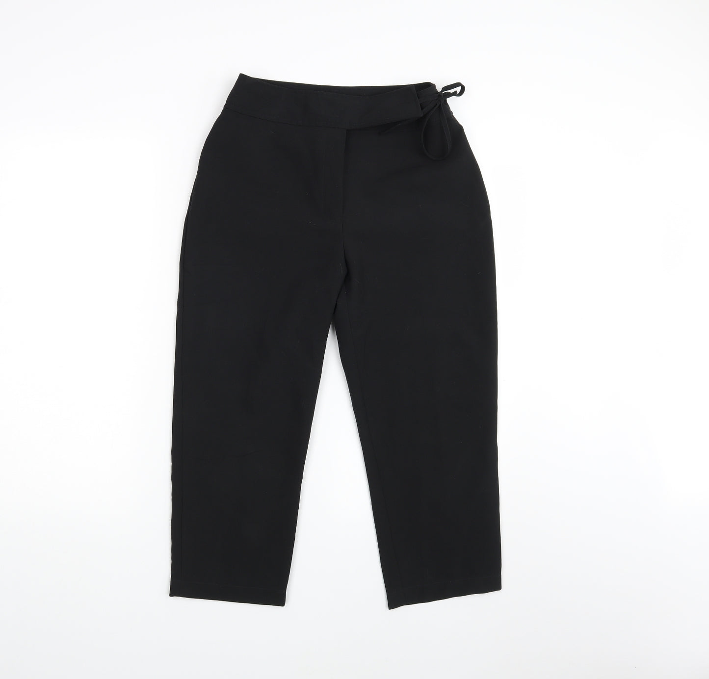Kit Womens Black   Cropped Trousers Size 10 L20 in