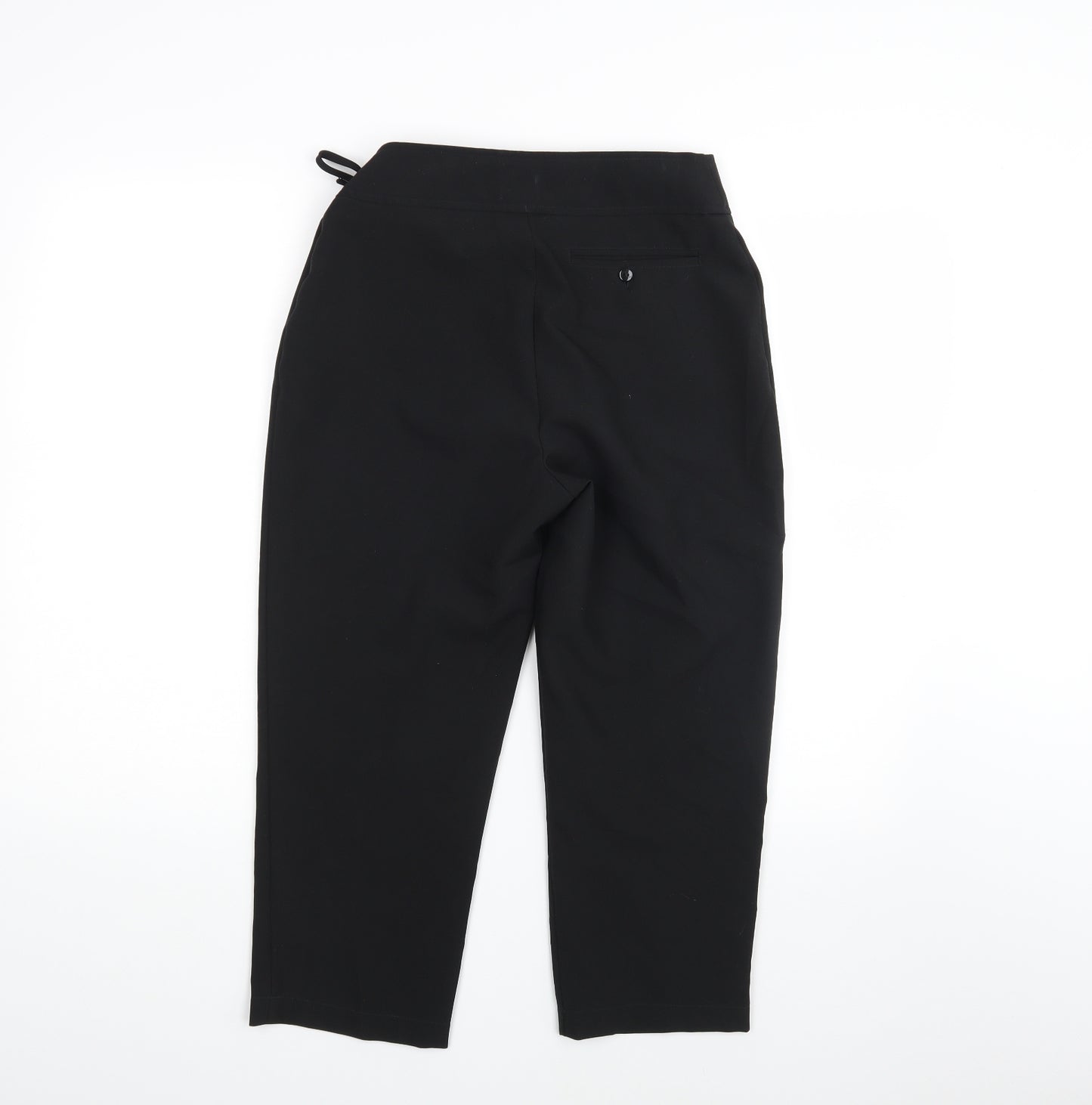 Kit Womens Black   Cropped Trousers Size 10 L20 in