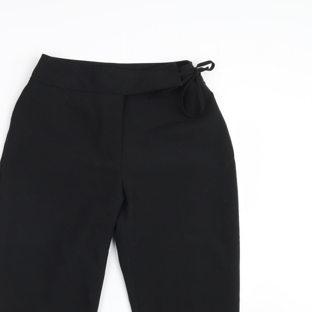 Kit Womens Black   Cropped Trousers Size 10 L20 in