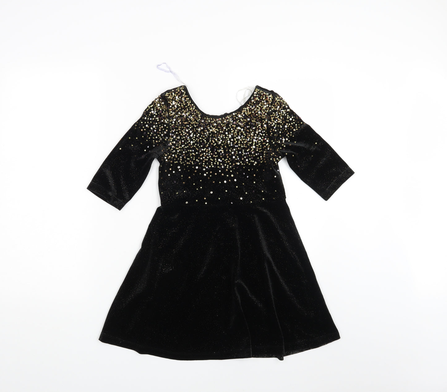 TU Girls Black   Fit & Flare  Size 9 Years