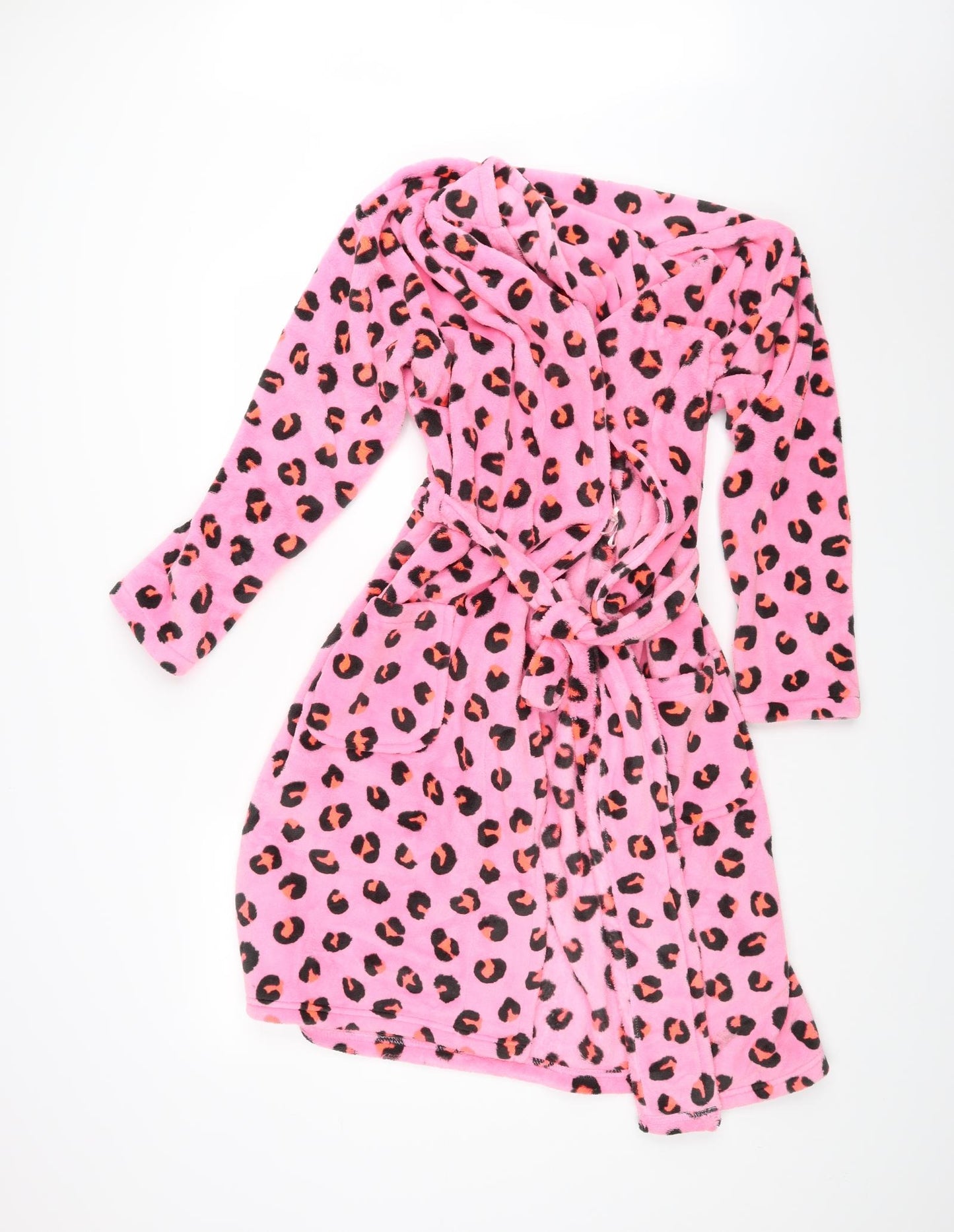 Marks and Spencer Girls Pink Animal Print   Robe Size 13-14 Years