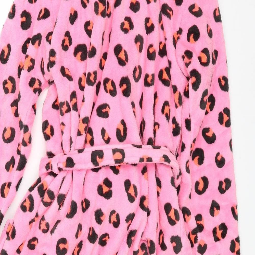 Marks and Spencer Girls Pink Animal Print   Robe Size 13-14 Years