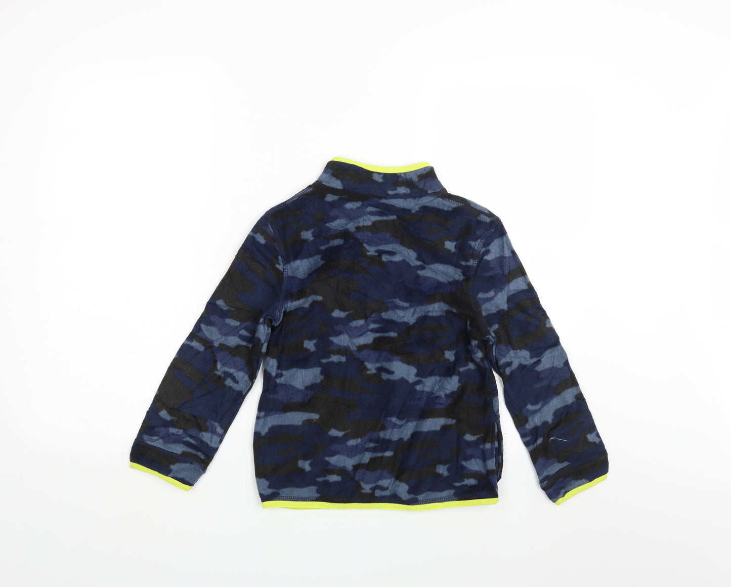Marks and Spencer Boys Blue Camouflage  Pullover Jumper Size 8-9 Years
