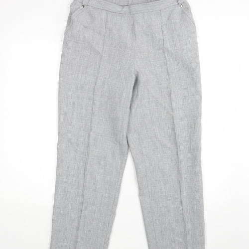 Marks and Spencer Womens Grey   Trousers  Size 14 L25 in