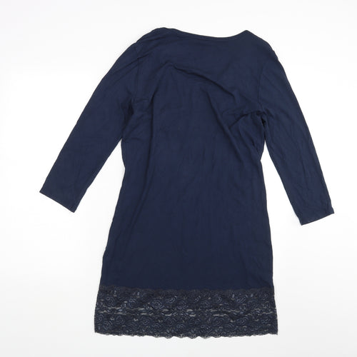 fransa Womens Blue   T-Shirt Dress  Size L