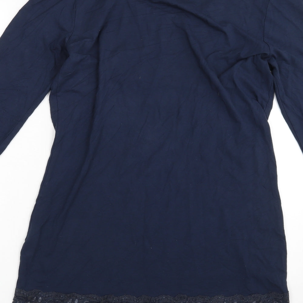 fransa Womens Blue   T-Shirt Dress  Size L