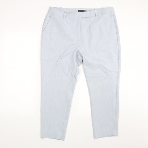 Marks and Spencer Womens Blue   Trousers  Size 18 L25 in