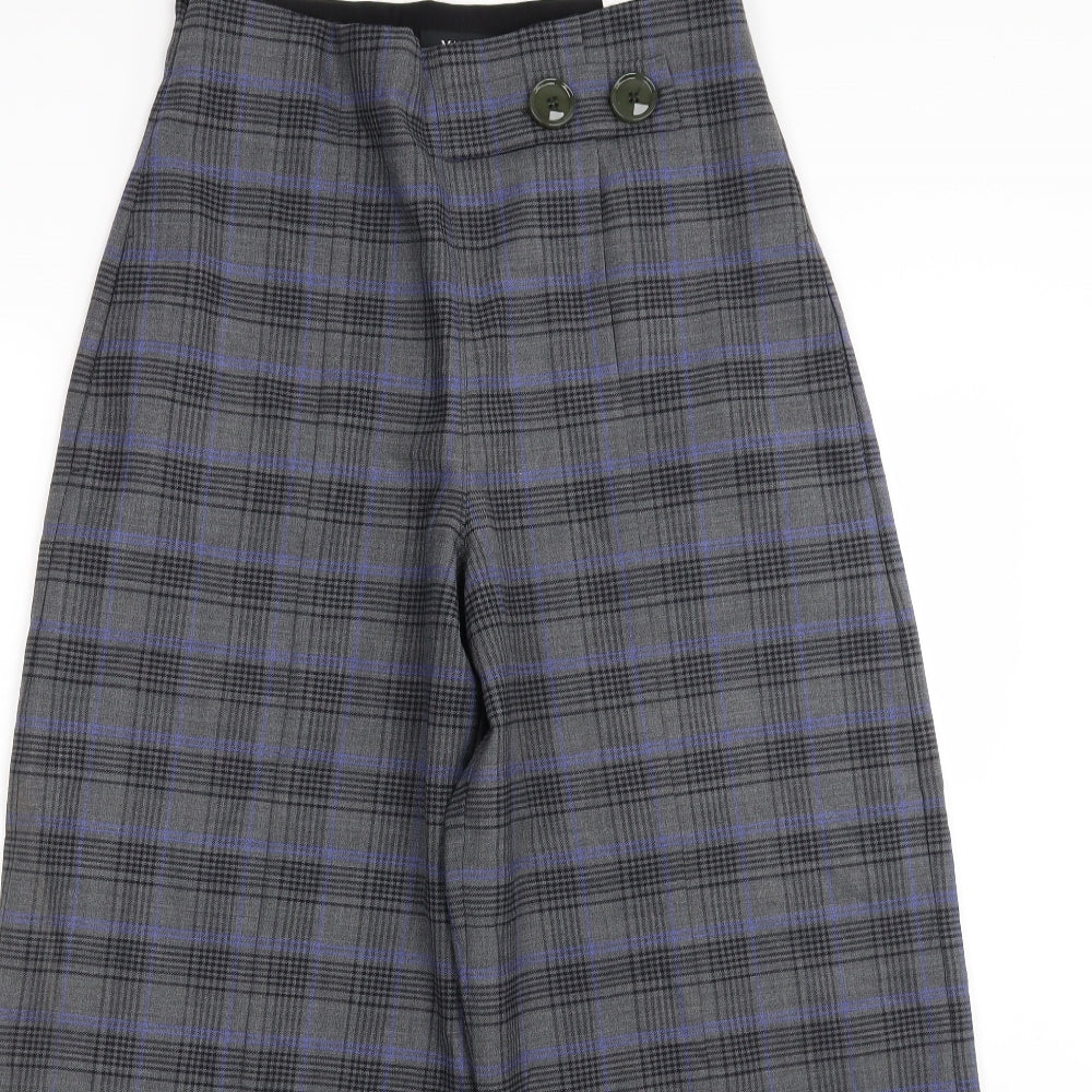 MAX&Co. Womens Blue Plaid  Trousers  Size 10 L25 in