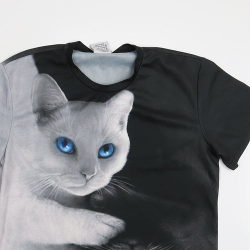 Bian yi long Womens Multicoloured   Basic T-Shirt Size 2XL