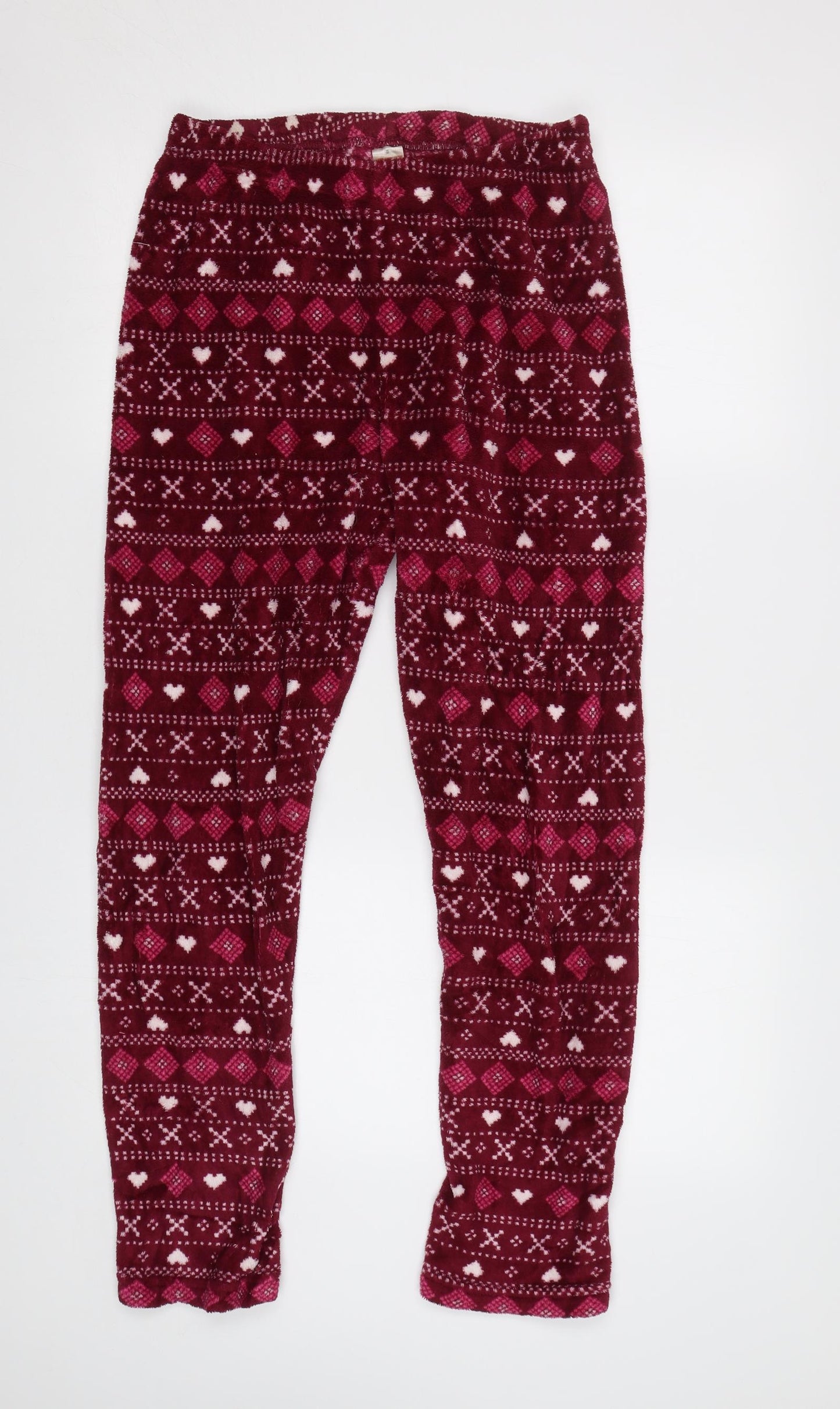 Matalan Womens Red Fair Isle   Pyjama Pants Size S