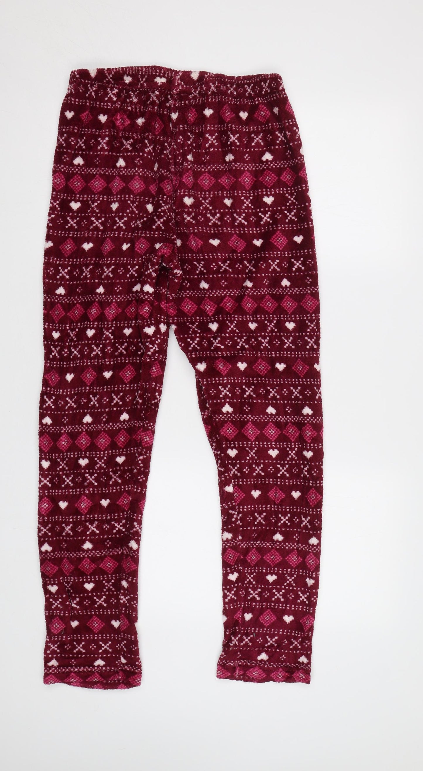 Matalan Womens Red Fair Isle   Pyjama Pants Size S