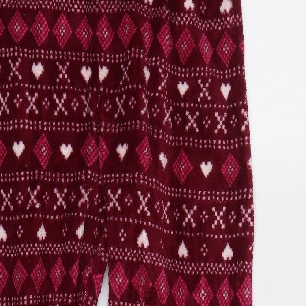 Matalan Womens Red Fair Isle   Pyjama Pants Size S