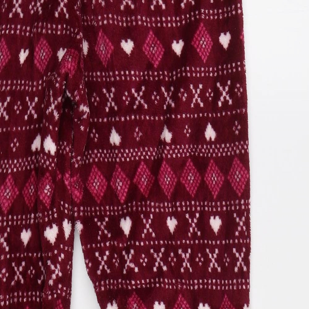 Matalan Womens Red Fair Isle   Pyjama Pants Size S