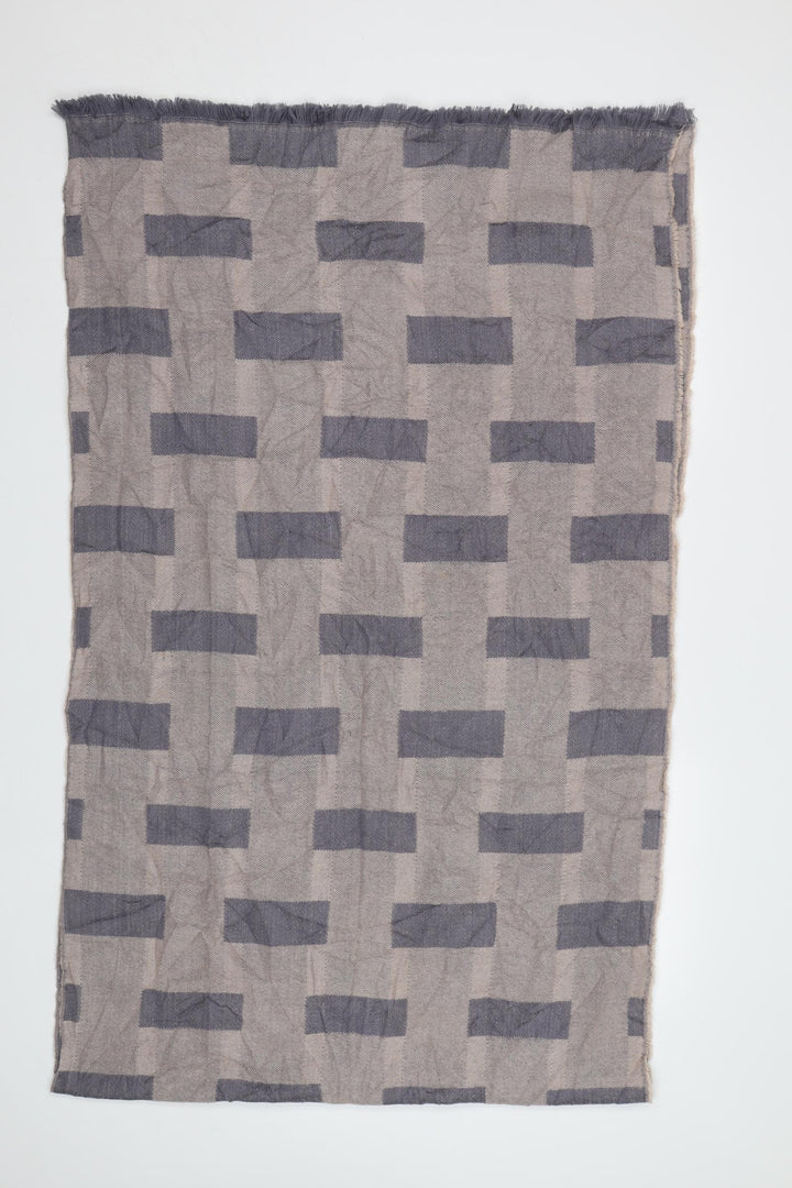 Preworn Womens Beige Geometric   Shawl/Wrap