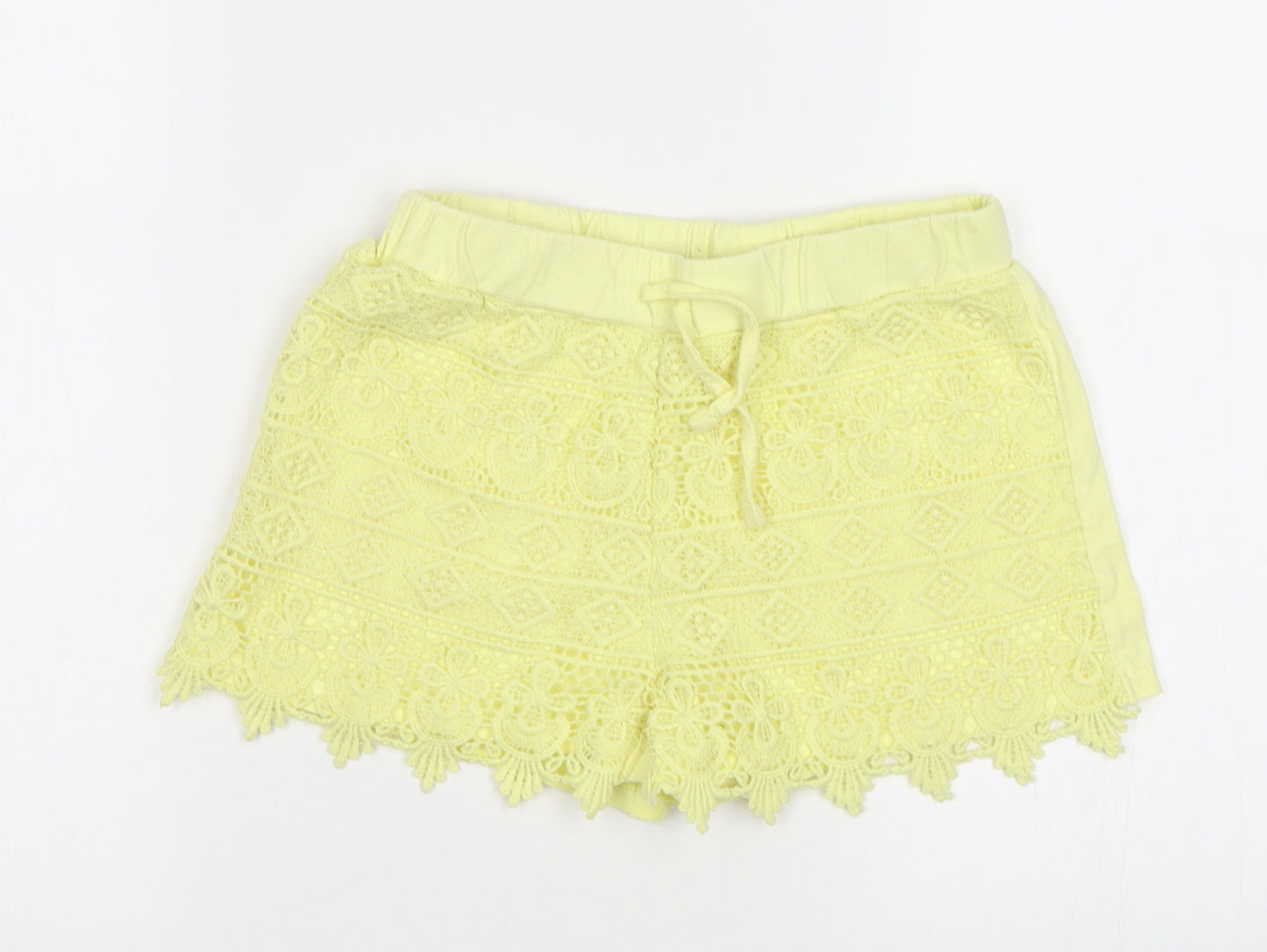 Primark Girls Yellow   Bermuda Shorts Size 9-10 Years