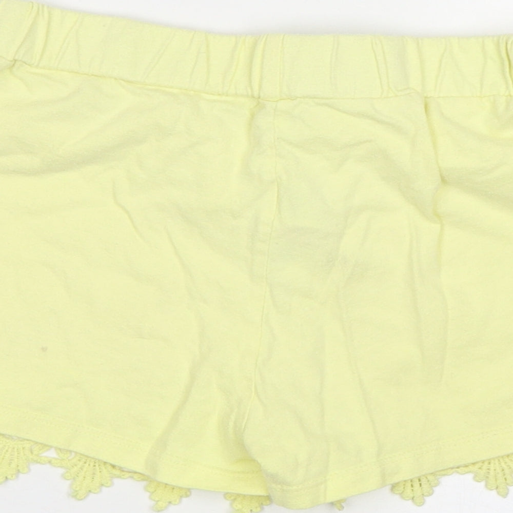 Primark Girls Yellow   Bermuda Shorts Size 9-10 Years