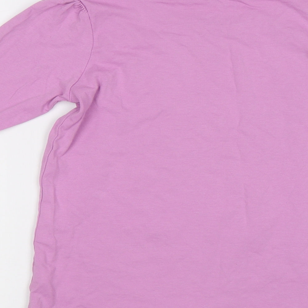 TU Girls Purple   Basic Polo Size 12 Years  - Unicorn
