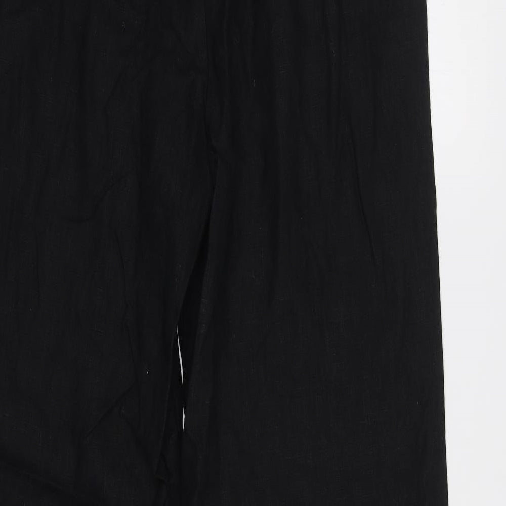 Free Link Womens Black   Trousers  Size 12 L28 in