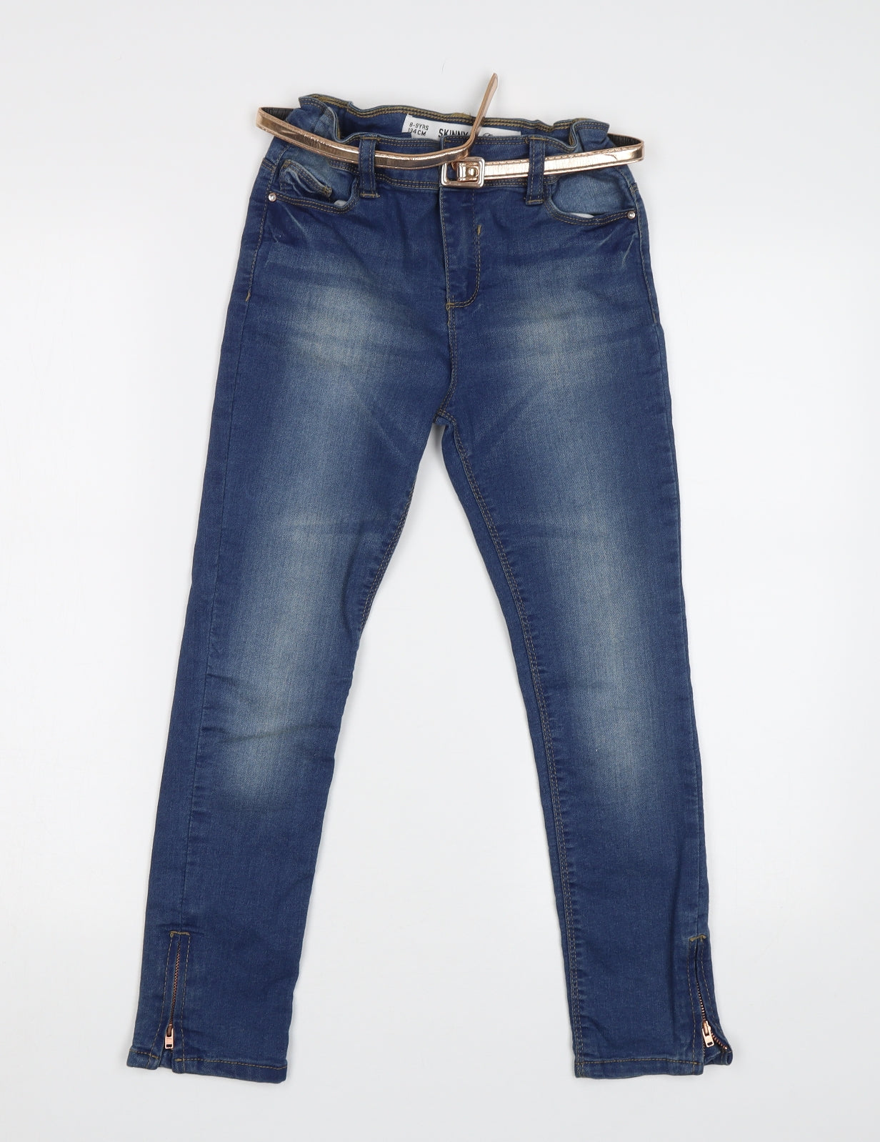 Primark Girls Blue   Skinny Jeans Size 8-9 Years