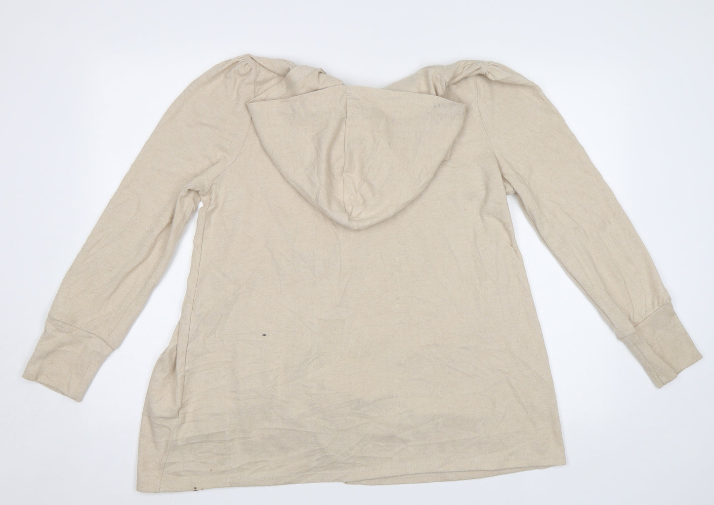 George Womens Beige   Cardigan Hoodie Size M