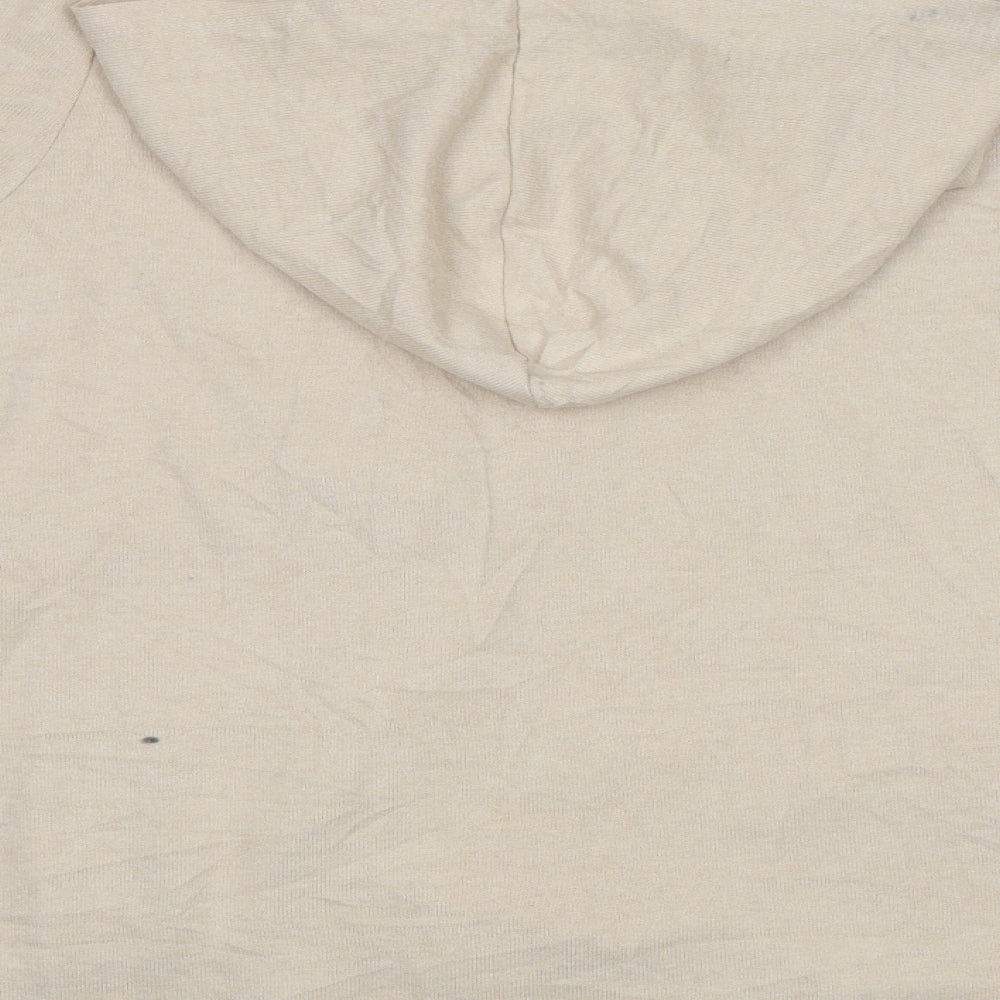 George Womens Beige   Cardigan Hoodie Size M