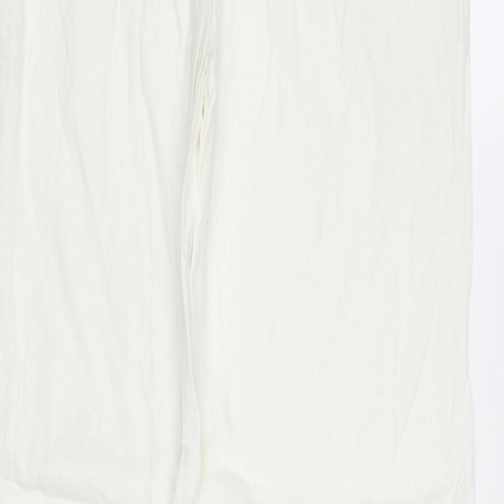 Preworn Womens White   Trousers  Size 8 L30 in