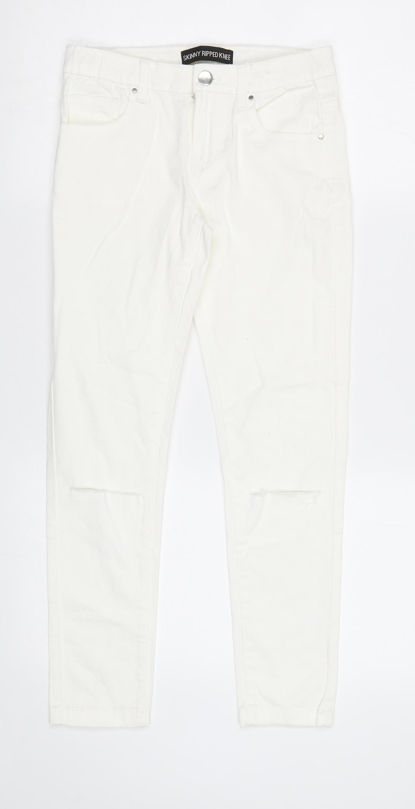 Miss E-Vie Girls White   Skinny Jeans Size 9 Years