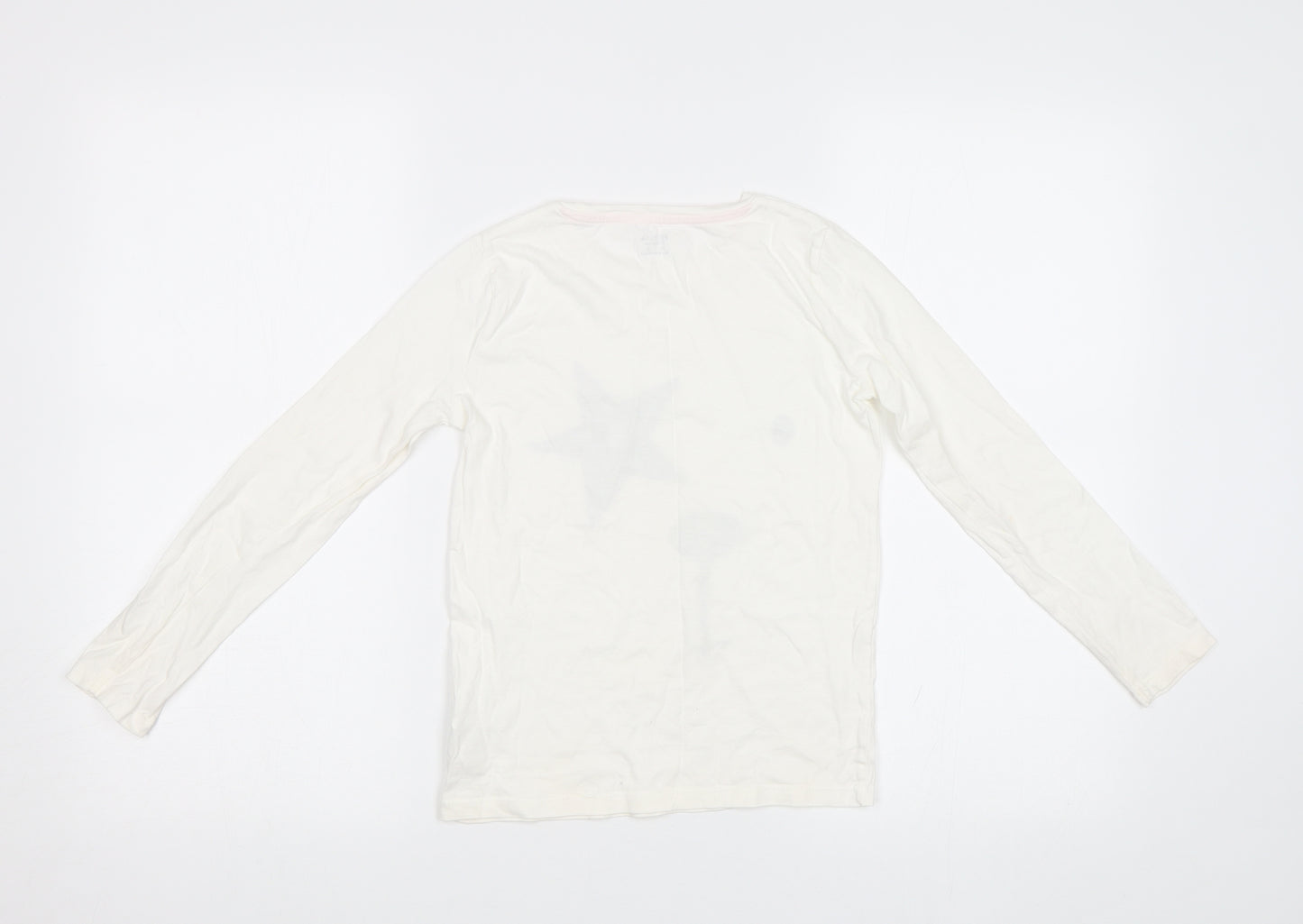F&F Girls White   Basic T-Shirt Size 9-10 Years