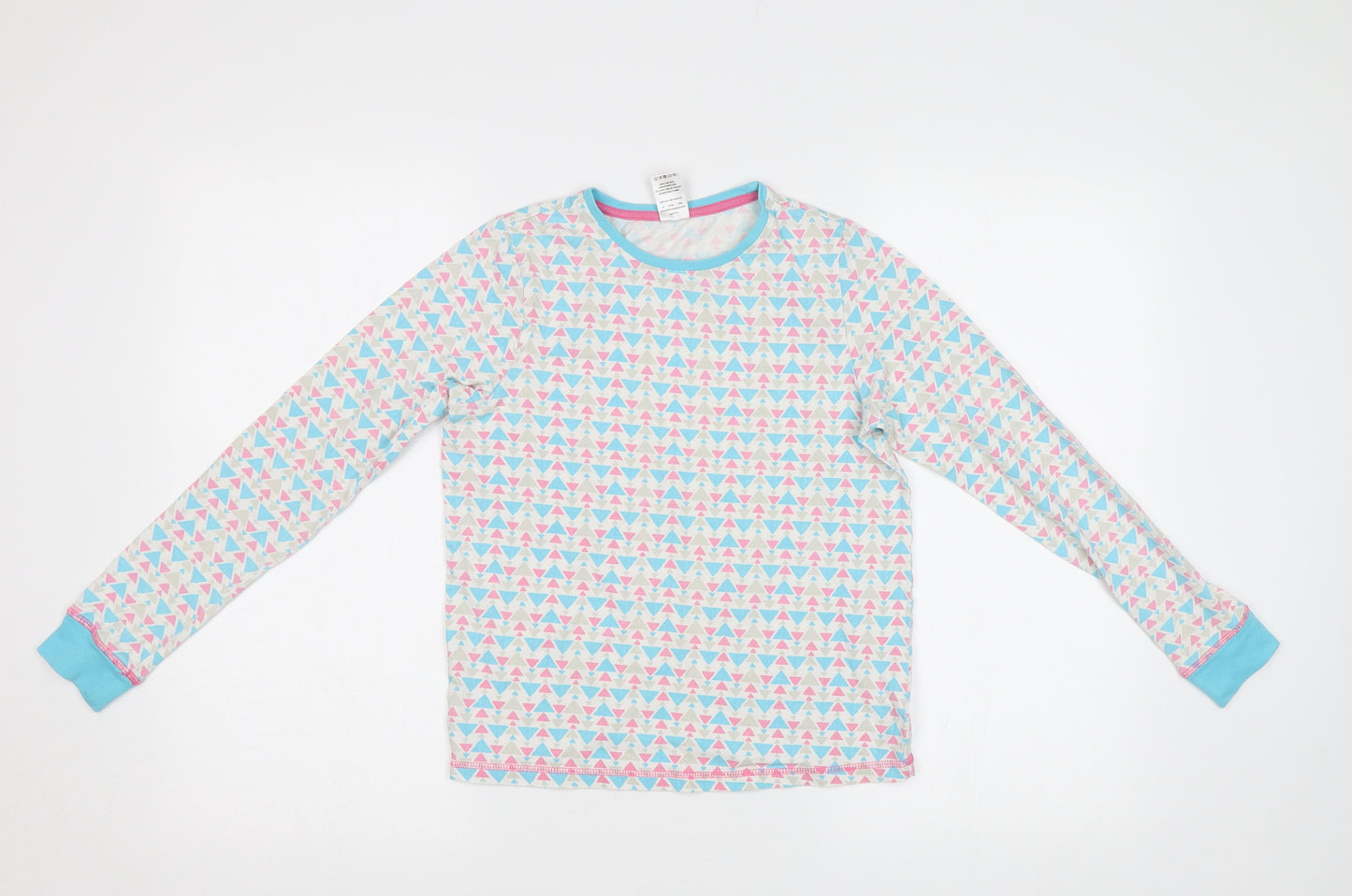 Lily&Dan Girls Blue Geometric  Top Pyjama Top Size 11-12 Years