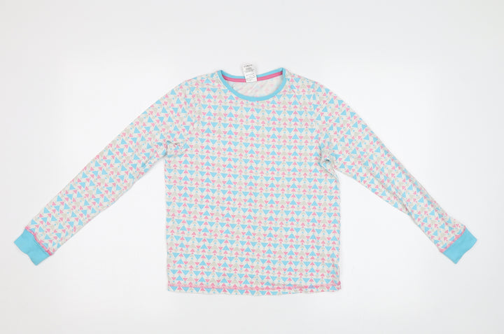 Lily&Dan Girls Blue Geometric  Top Pyjama Top Size 11-12 Years