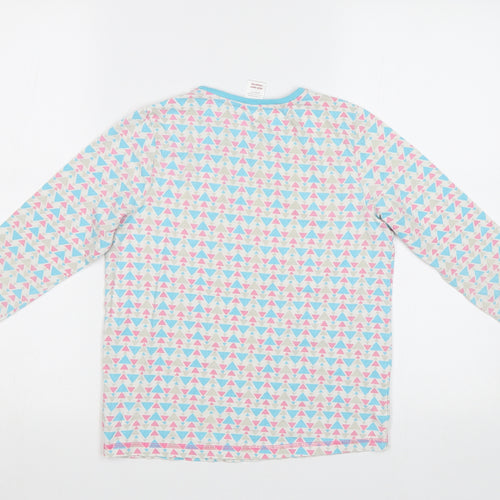 Lily&Dan Girls Blue Geometric  Top Pyjama Top Size 11-12 Years