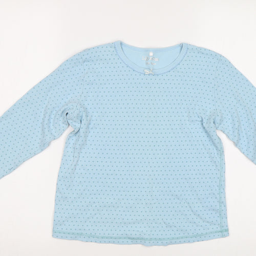 Lily&Dan Girls Blue Polka Dot  Top Pyjama Top Size 11-12 Years