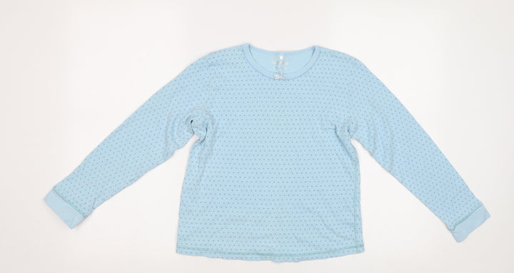 Lily&Dan Girls Blue Polka Dot Top Pyjama Top Size 11-12 Years