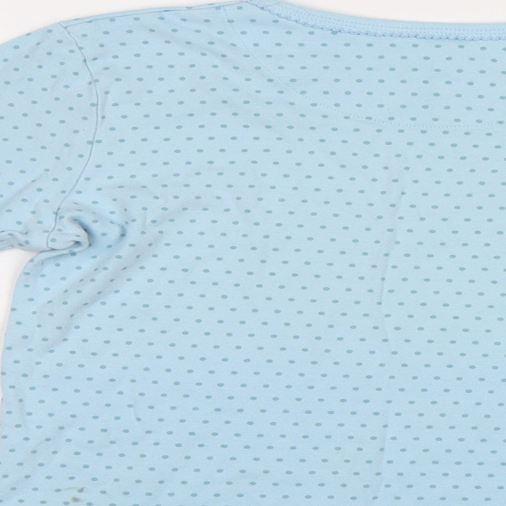 Lily&Dan Girls Blue Polka Dot  Top Pyjama Top Size 11-12 Years