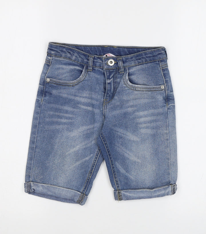 Miss E-Vie Girls Blue   Cropped Jeans Size 9 Years