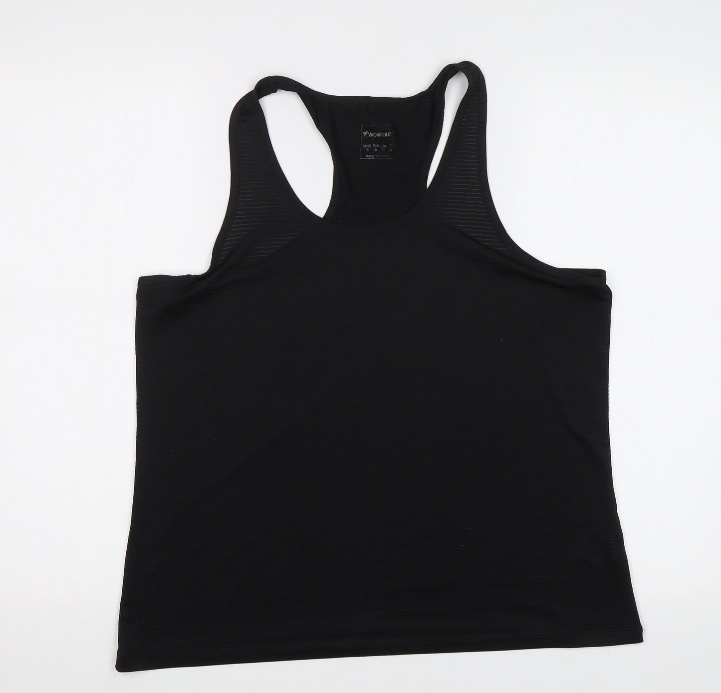 Primark Womens Black   Basic Tank Size 16