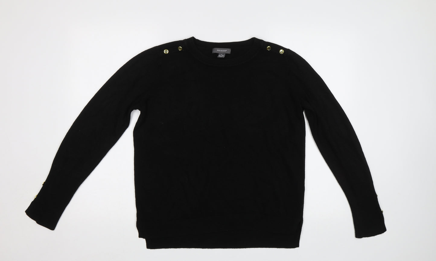 Primark Womens Black   Pullover Jumper Size M
