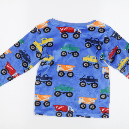 M&S Boys Blue    Pyjama Top Size 5-6 Years  - Car Print