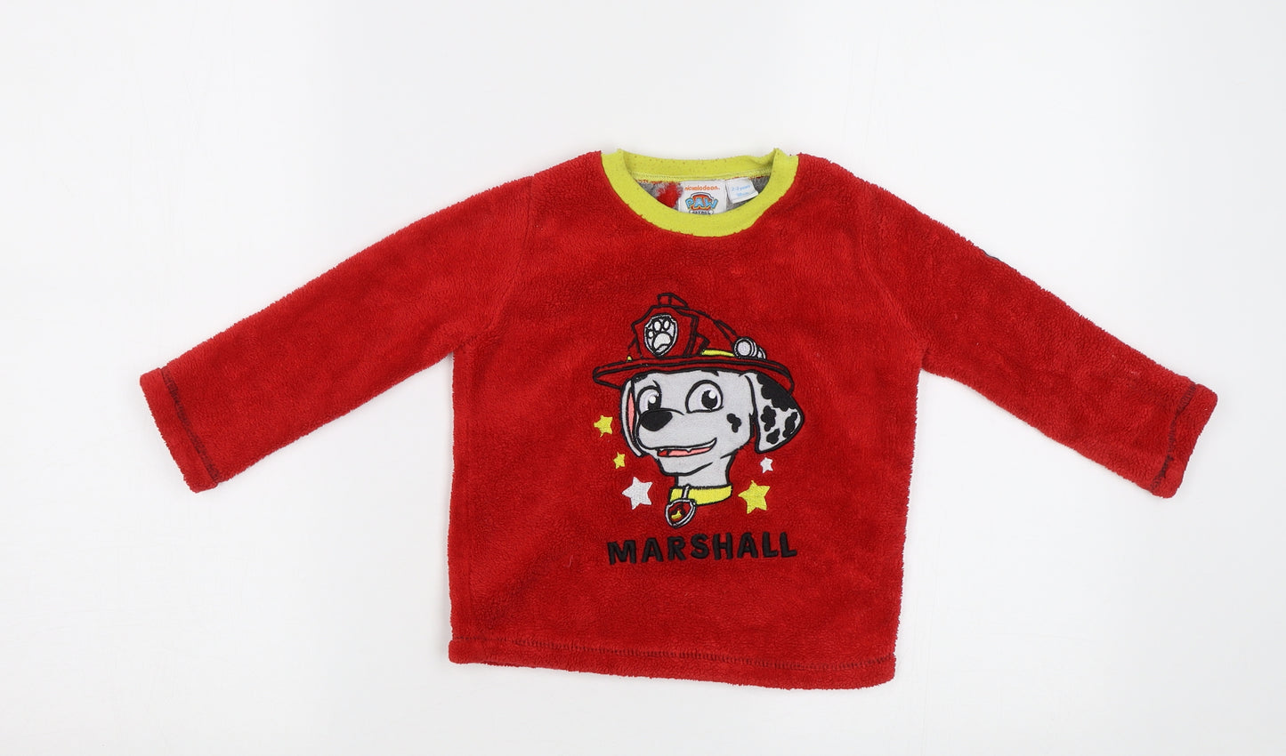 Primark Boys Red   Pullover Sweatshirt Size 2-3 Years  - Paw Patrol