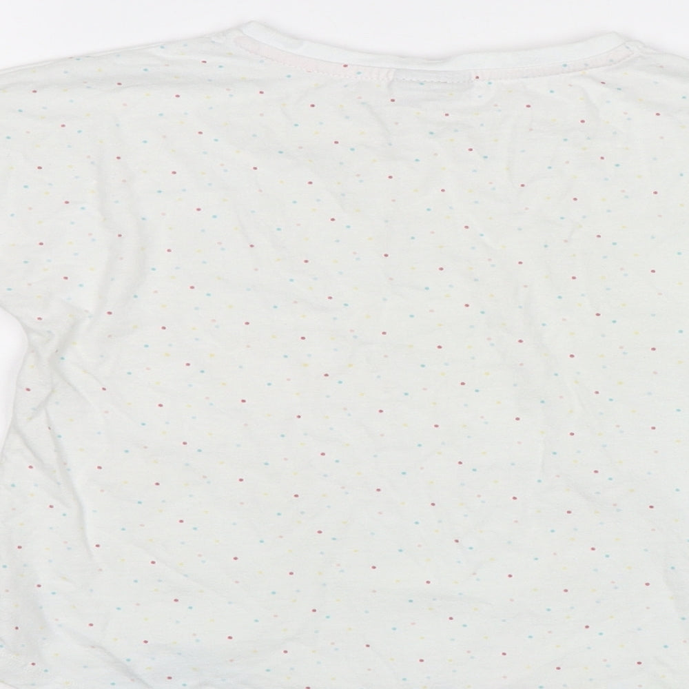 TU Girls White Polka Dot  Basic T-Shirt Size 5-6 Years  - Toy Story