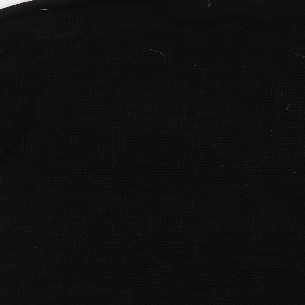 South Womens Black Polka Dot  Pullover Jumper Size 14  - Xmas jumper