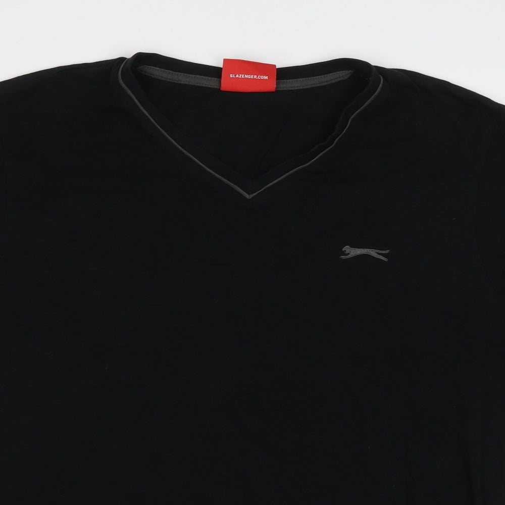 Slazenger Mens Black    T-Shirt Size L