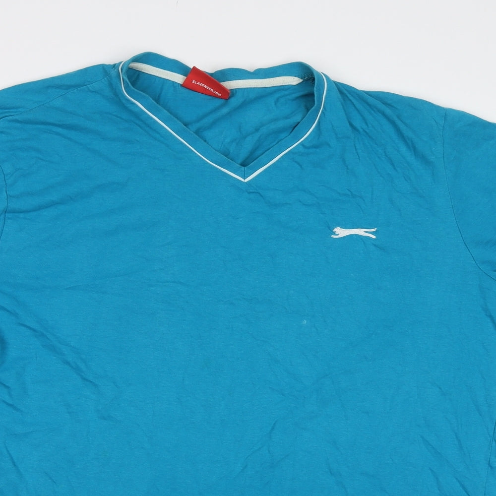 Slazenger Mens Blue    T-Shirt Size L