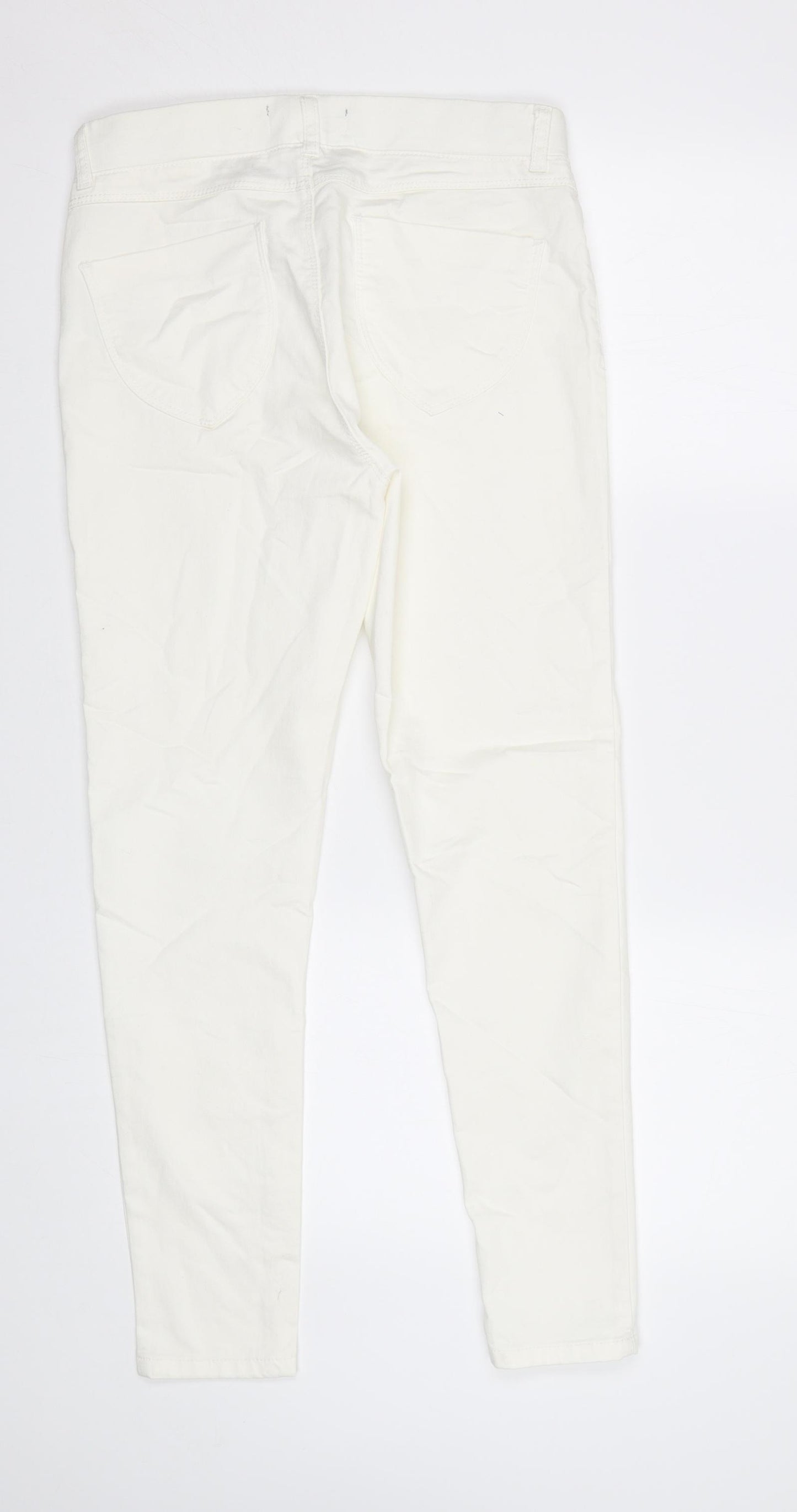 Dorothy Perkins Womens White   Jegging Trousers Size 10 L28 in