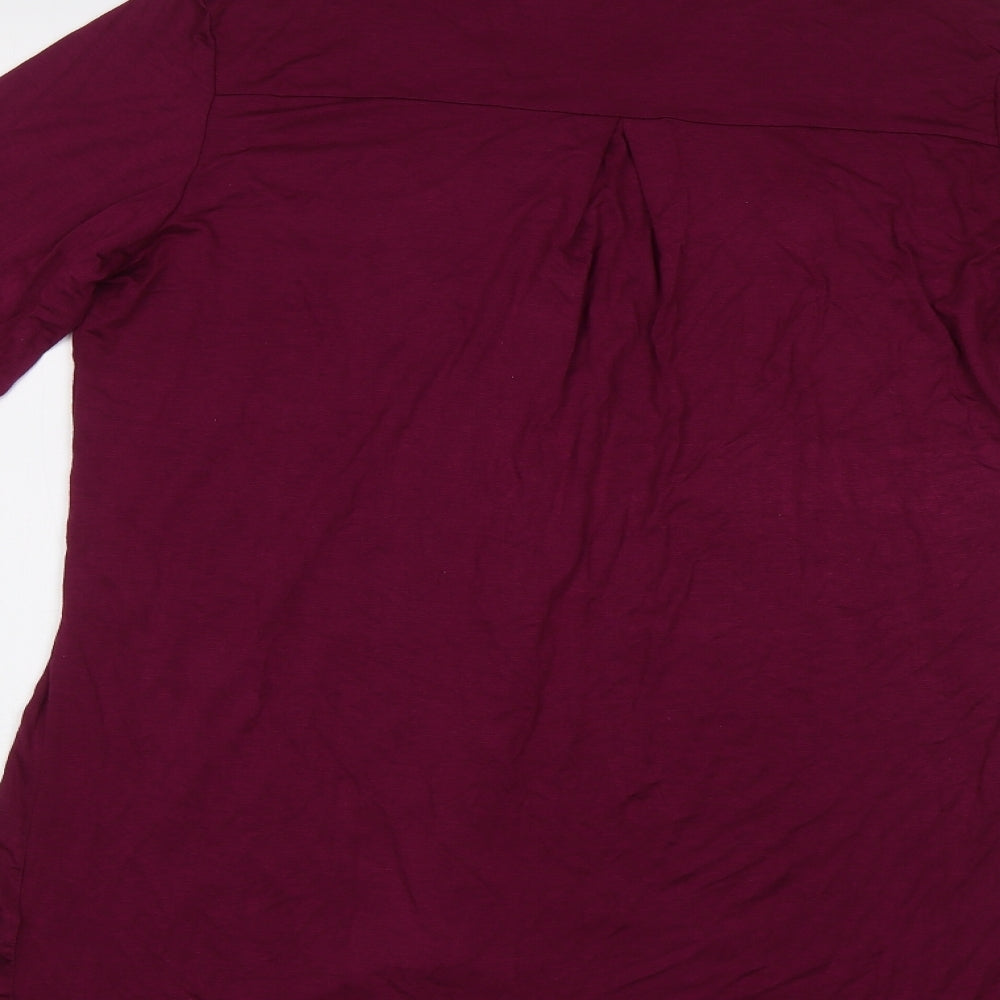 Zexxxy Womens Purple   Tunic Blouse Size M