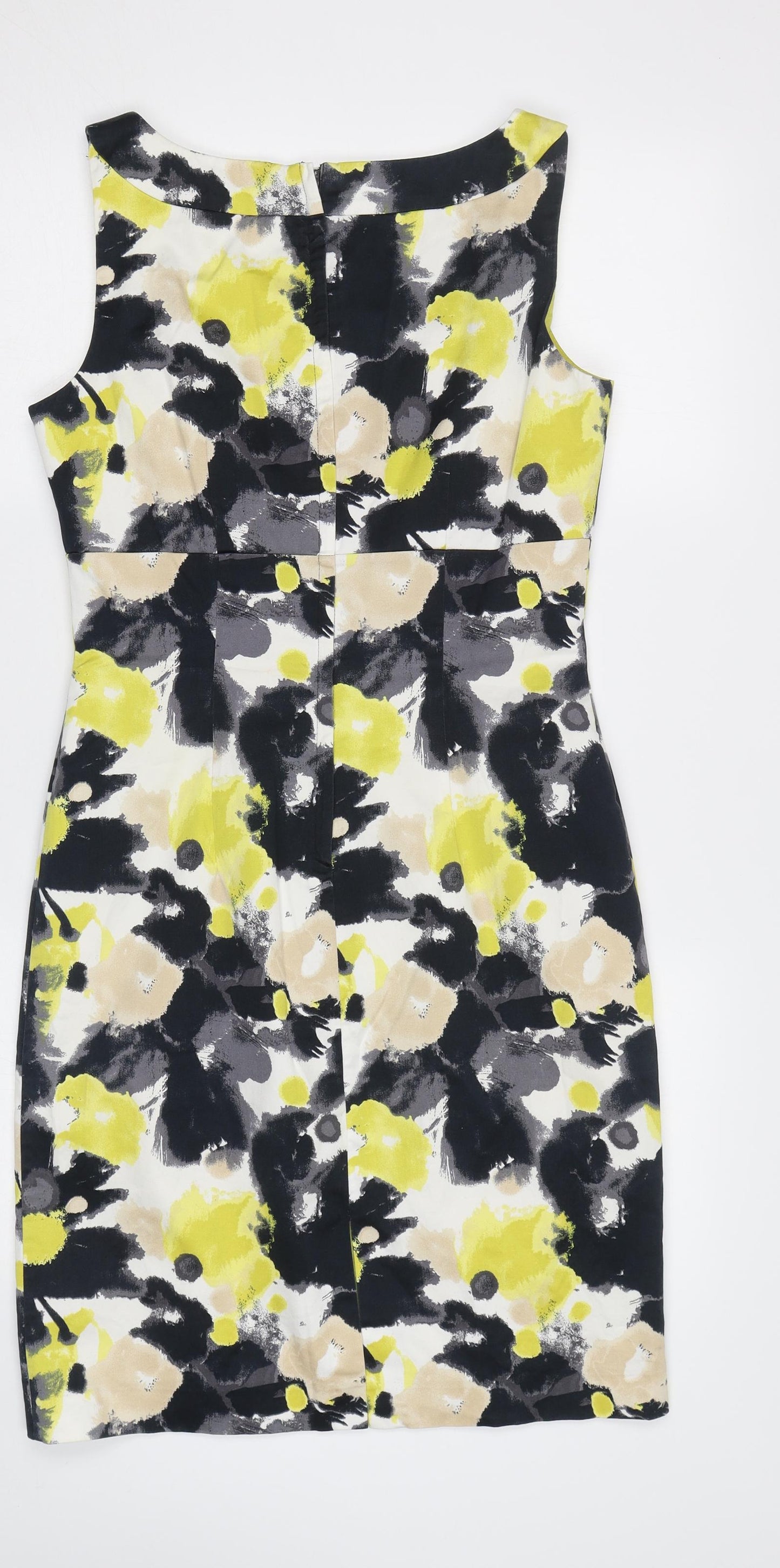 H&M Womens Yellow Floral  A-Line  Size 10
