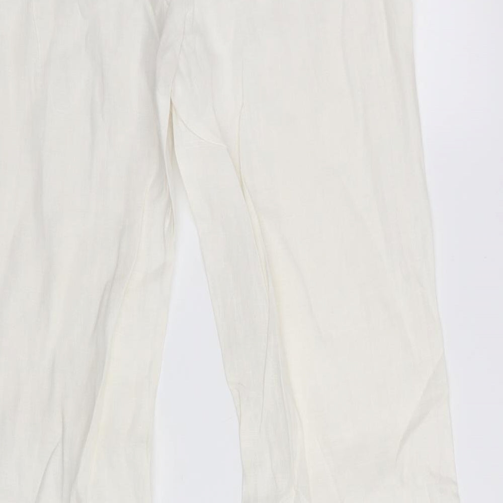 Jane Norman Womens White   Trousers  Size 8 L31 in - Bootcut
