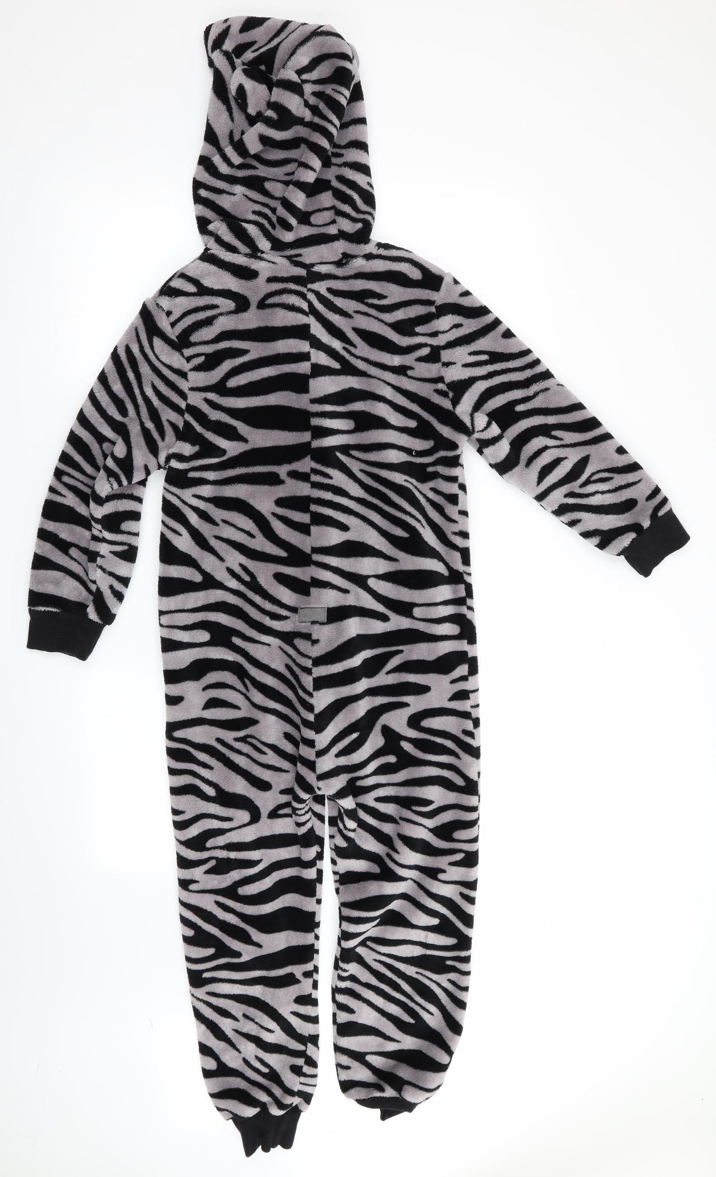 NEXT Girls Black Animal Print   One Piece   - Zebra Print